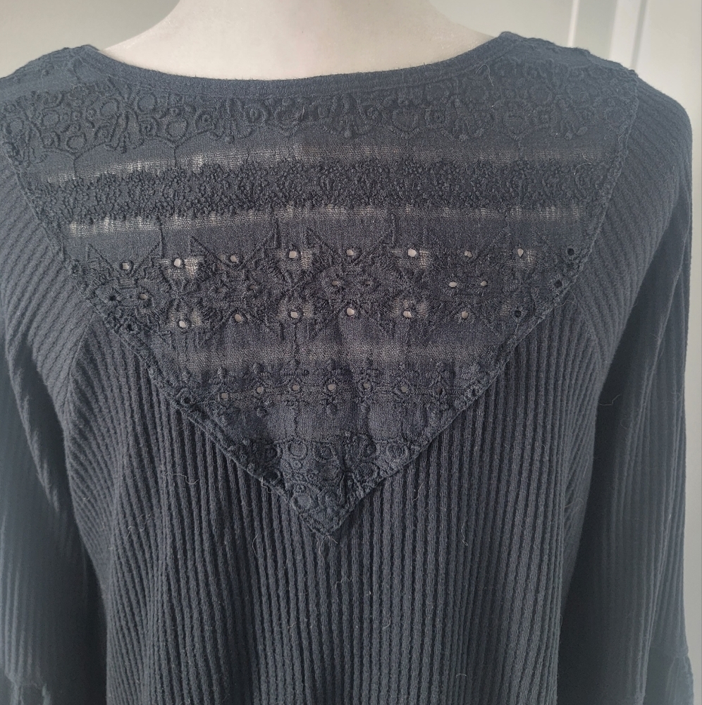 Free People Parisian nights top in black, size small - Picture 6 of 7